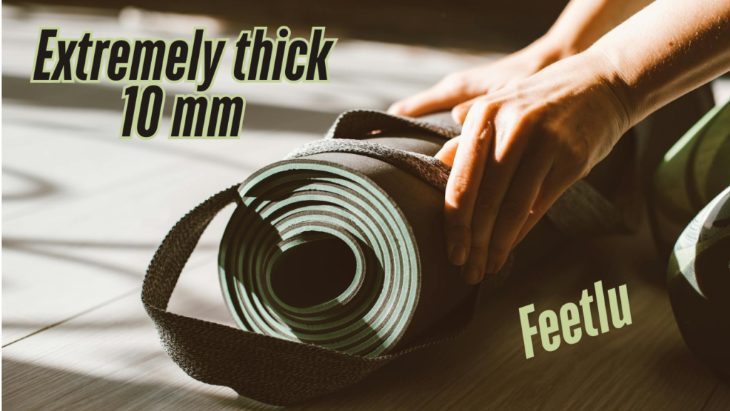 yoga mat with strap