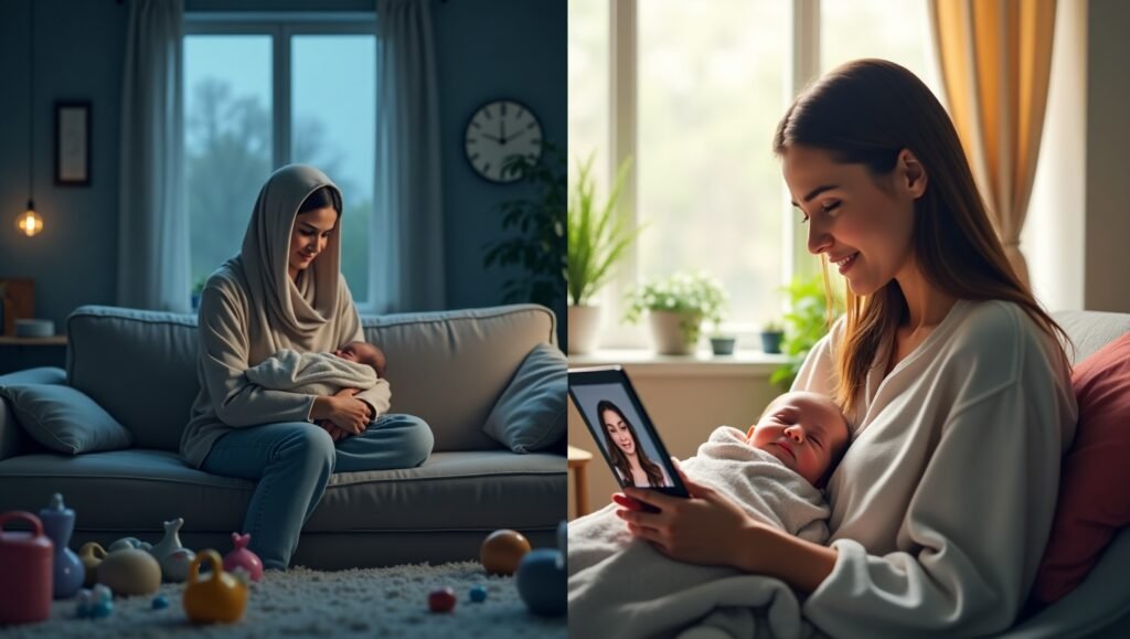 Online therapy for postpartum depression